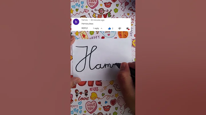 Amazing Subscriber Suggest to write their name: Calligraphy Art Writing #Shorts #ArtShorts #Ad