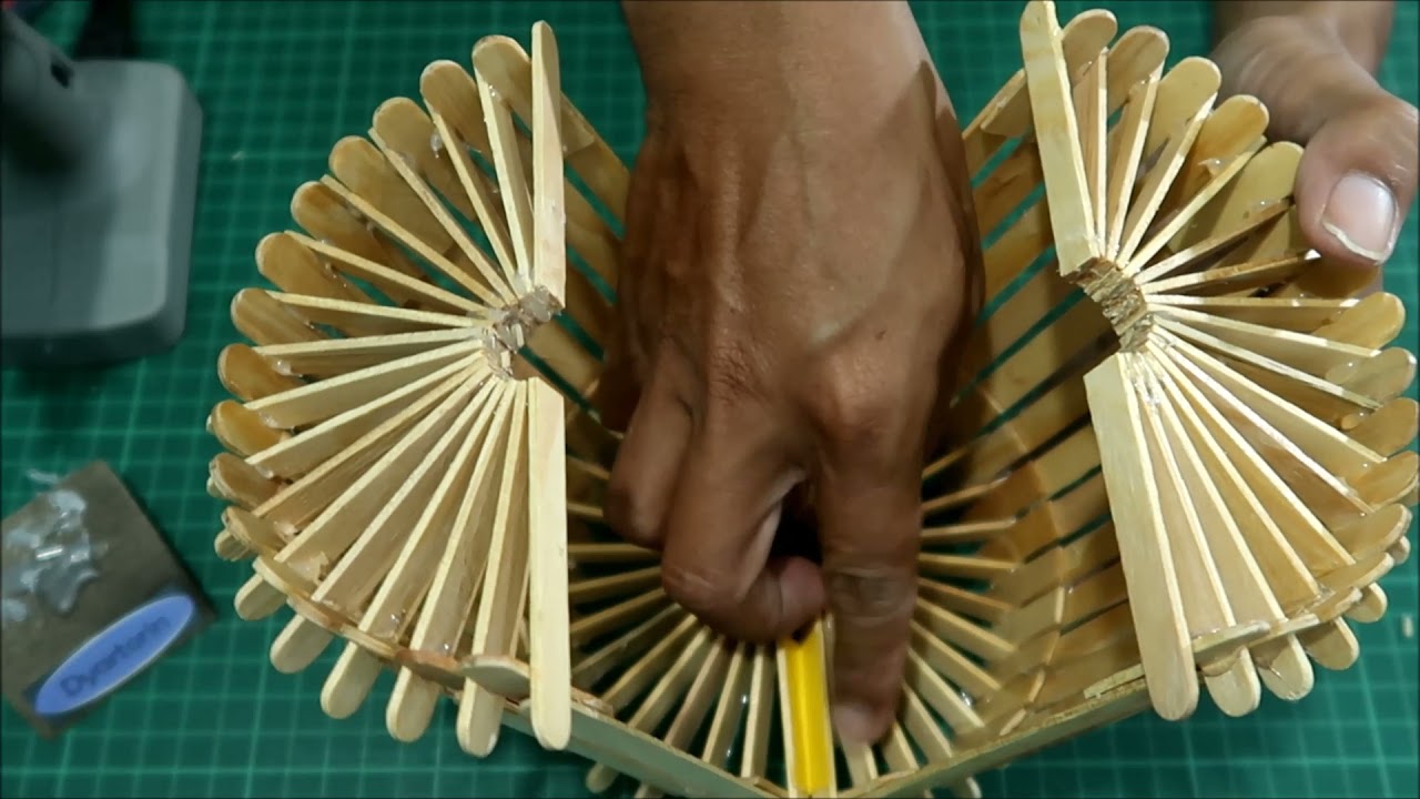 Bikin lampu gantung dari stik es krim