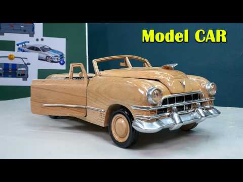 I Built a Luxury Classic Car from Wood | Cadillac 62 Convertible