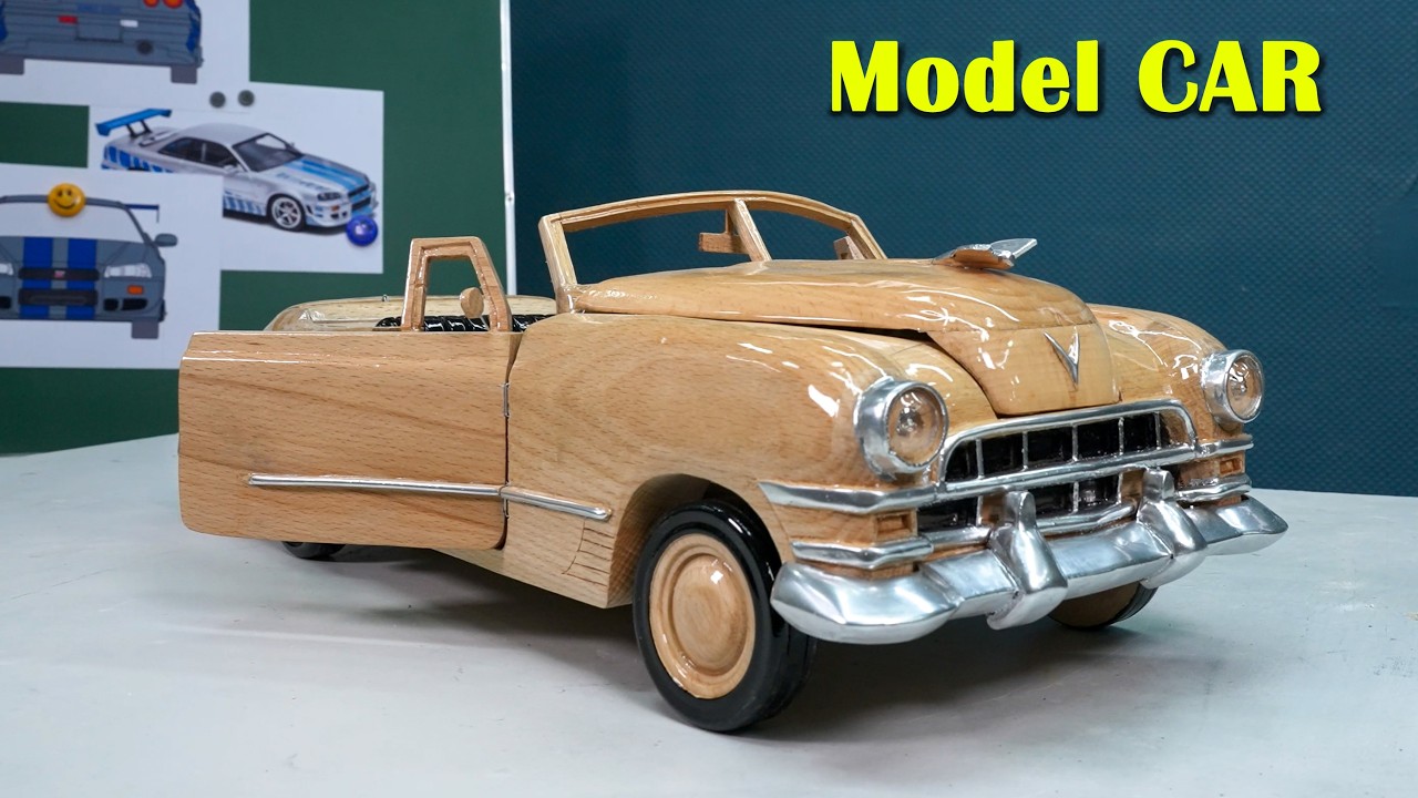 I Built a Luxury Classic Car from Wood | Cadillac 62 Convertible