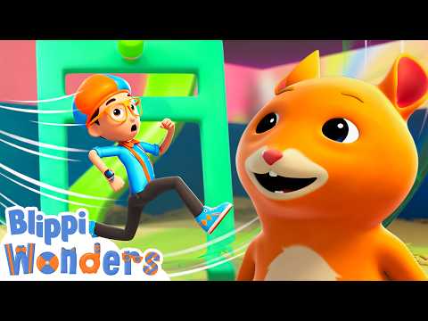 ✨NEW ✨ Just Keep Running, Blippi 🏃 Day In A Life of a Hamster 🌟 Blippi Cartoon Videos for Kids
