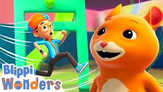 new just keep running blippi day life hamster blippi cartoon
