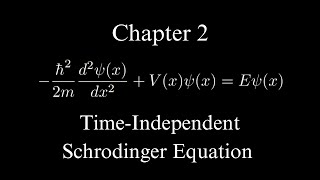 Quantum Mechanics Chapter 2 - 7 Minute Zoom Through (Griffiths)