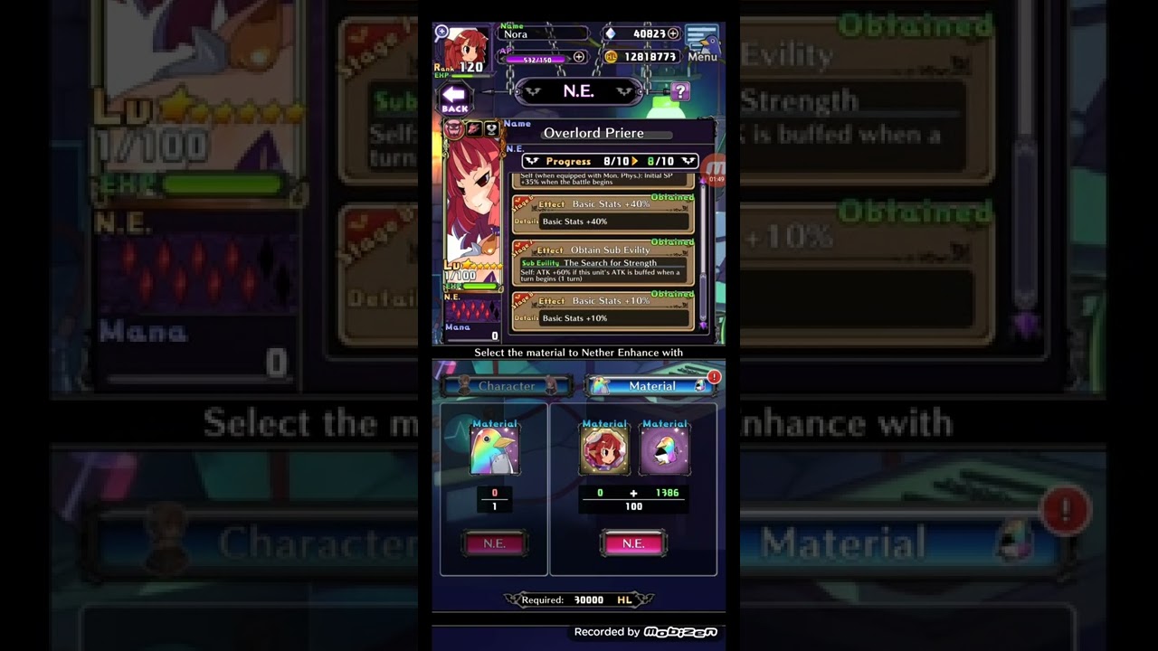 Overlord Priere NE +10 - Disgaea RPG