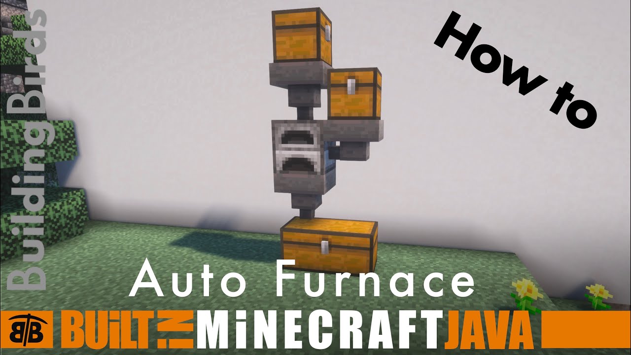 Minecraft Auto furnace - How too build and use - materials list