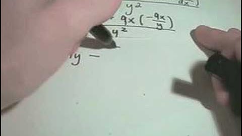 Using Implicit Differentiation - Example