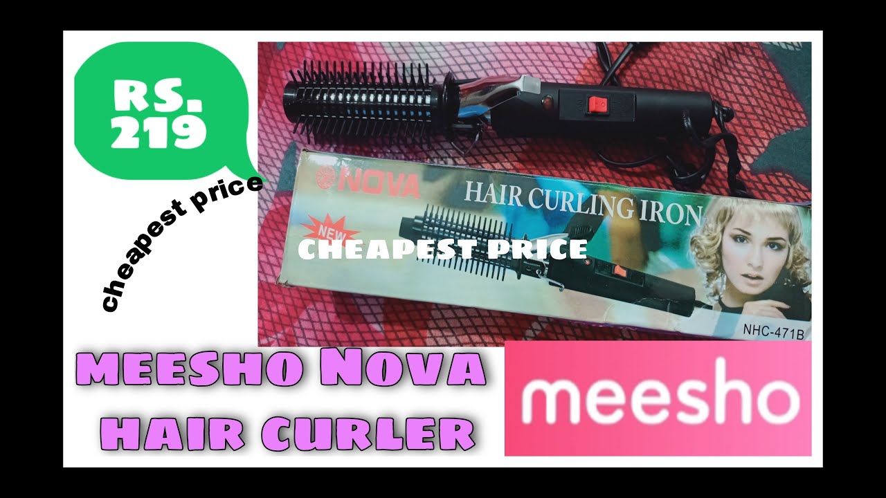 Meesho Nova hair curler review/ hair curler demo YouTube