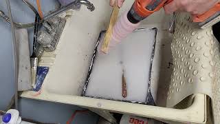 How to quickly dry a paint roller after washing it out. #howto #diy