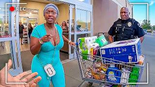 Walmart Shoplifters Thought They Got Away With A FULL Cart Undetected
