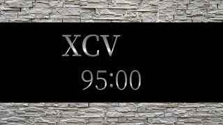Famous 95 Minute Timer / Roman Timer XCV Minutes - Silver Wealth