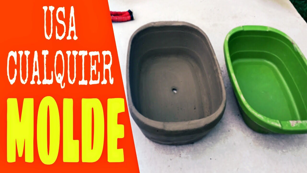 ❎HOW TO make CEMENT POTS with any / POT MOLD / glass / DIY / pot cement -