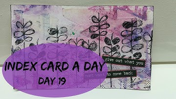 Index Card A Day (ICAD2016) Day 19
