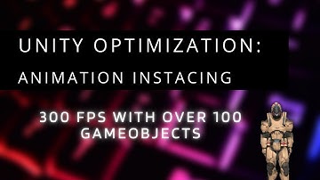 Unity Engine 300FPS  with Animation Instancing! Optimization Showcase