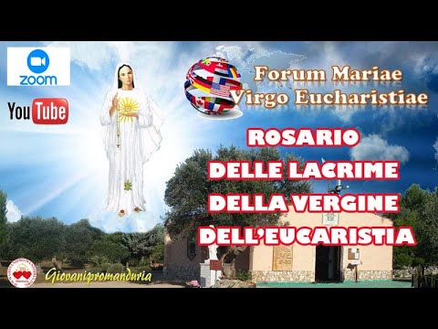 09 11 2023 ROSARIO DELLE LACRIME FORUM MARIAE VIRGO EUCHARISTIAE