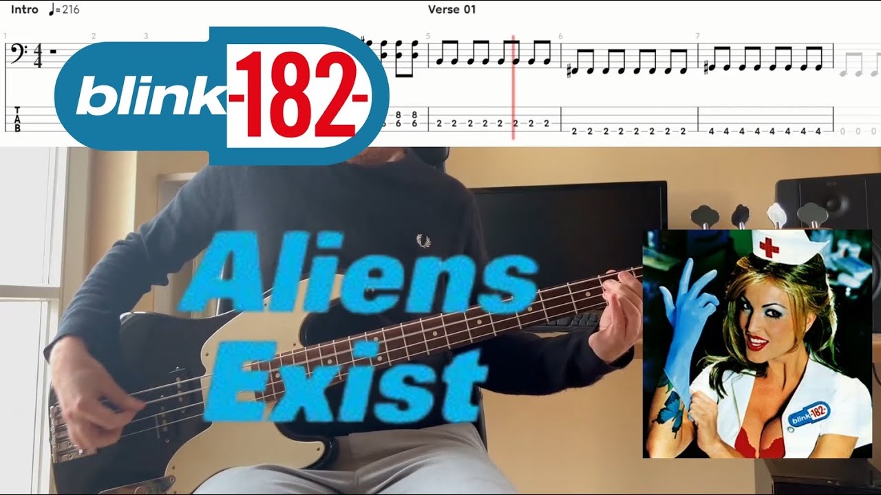 Blink 182 - Aliens Exist (Bass Cover & Tabs)