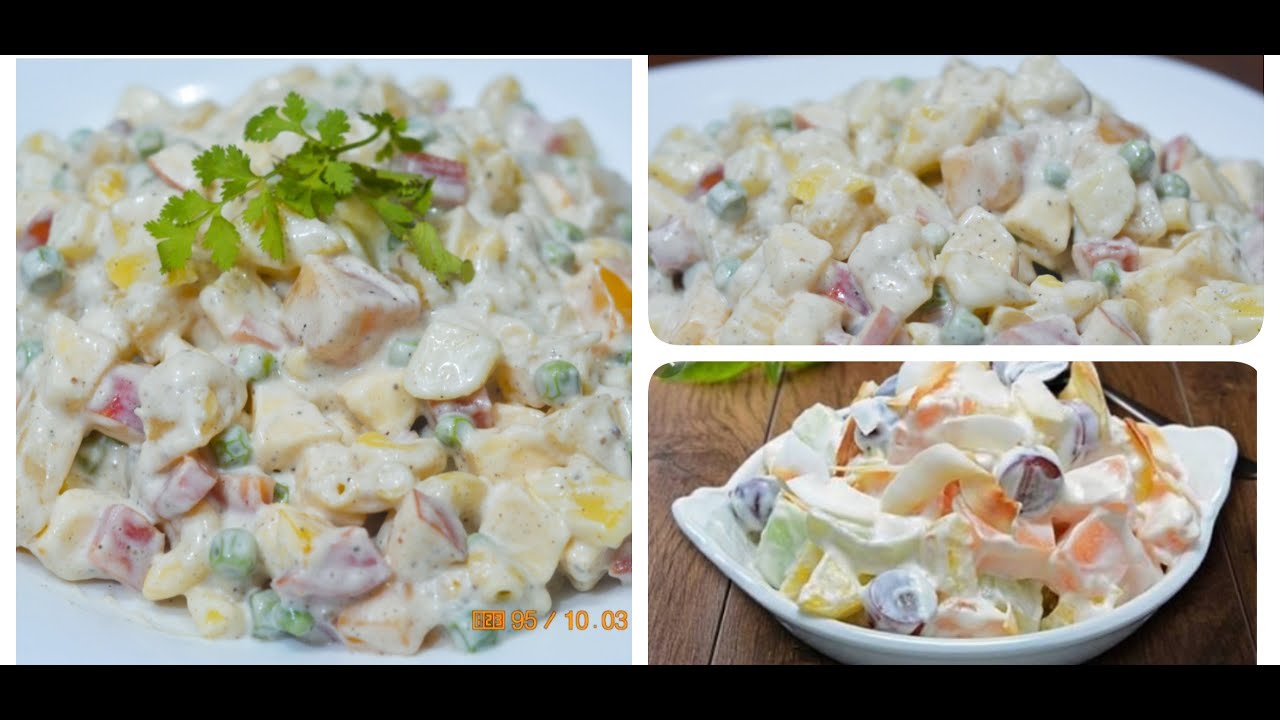 Russian Salad Recipe Healthy Salad Recipe Best For All Parties By