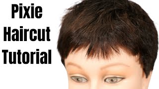 How to Cut a Pixie Haircut Step by Step Tutorial - TheSalonGuy