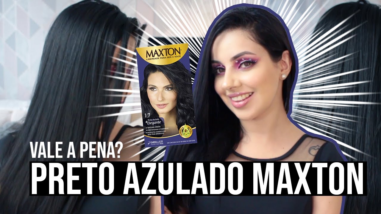 Pintando meu cabelo - Maxton preto azulado!