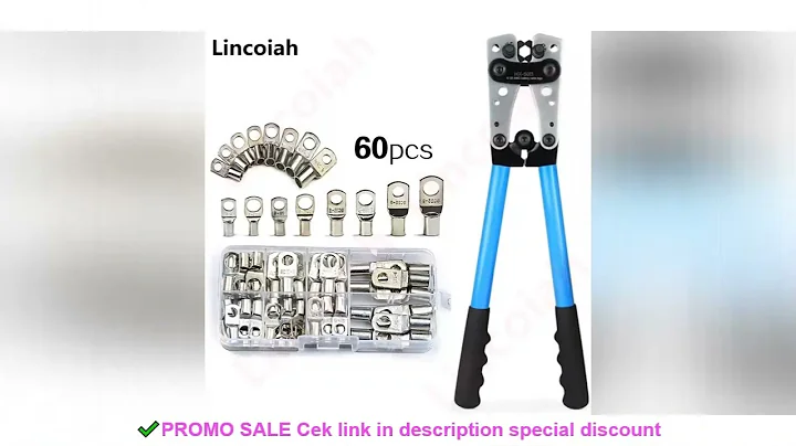 HX-50B Cable Lug Crimping Tool for Heavy Duty Wire Lugs,Battery Terminal,Copper Lugs AWG 8-1/0 with