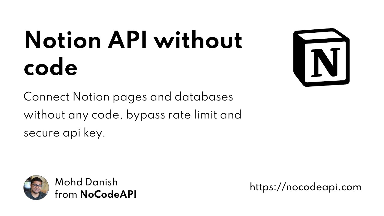 Connect with Notion API without code - YouTube