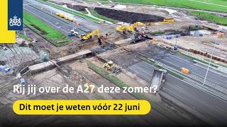 Afsluiting A27 Houten - Hooipolder | Dit moet je weten over de werkzaamheden deze zomer