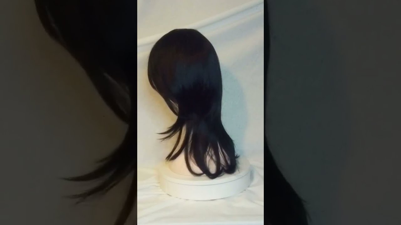 BA526 Monofiliment Sophie Bali Synthetic Hair Wig Brown darkest brown 2# woman side swept bang