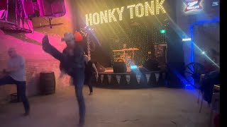 Hick Town Line Dance - Can you kick that high 😲