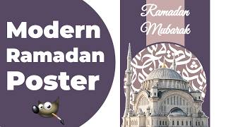 Modern Ramadan poster in GIMP. | Ramadan |Graphic design | GIMP