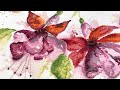 198 Lanarte Fuchsia in watercolour готовая вышивка
