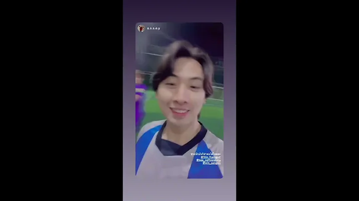 P'film today ig story ⚽ in short JF together 😍😘 #jamfilm #jamrachata #filmthanapat #jiutian