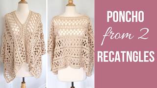 Easy Free Crochet Poncho Pattern