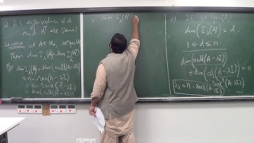 Lecture 7 (Part 3): Example of eigenspace and geometric multiplicity; some interesting questions