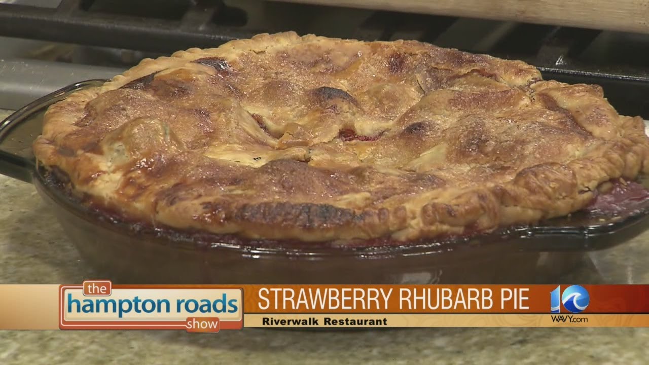 Strawberry Rhubarb Pie by Chef Michael Kellum from Riverwalk Restaurant in Yorktown