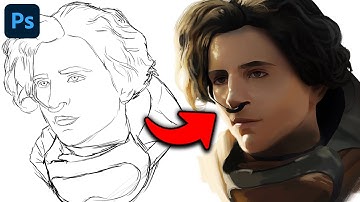 Digital Art Realistic Portrait Timelapse