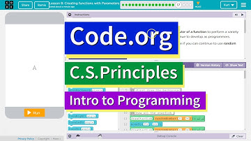 Creating Functions with Parameters Lesson 8.17 Tutorial with Answers Code.org CS Principles