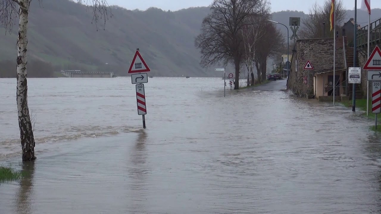 Hochwasser Mosel Strassensperrung Aktuell
