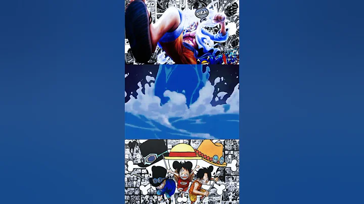Luffy's👒Entrance in Front of 3 Admirals🧊🌋💡/One Piece #shorts #onepiece #anime