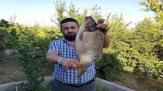 شوي سمك عالفحم في البستان Grilled fish