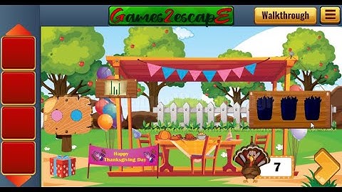 G2E Thanksgiving Pink Squirrel Rescue Walkthrough [Games2Escape]