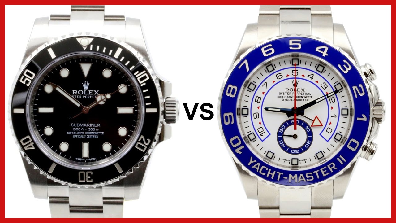 rolex submariner vs yacht master 2