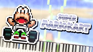 Super Mario Kart - Koopa Beach Theme Piano Tutorial Synthesia @dublincalif