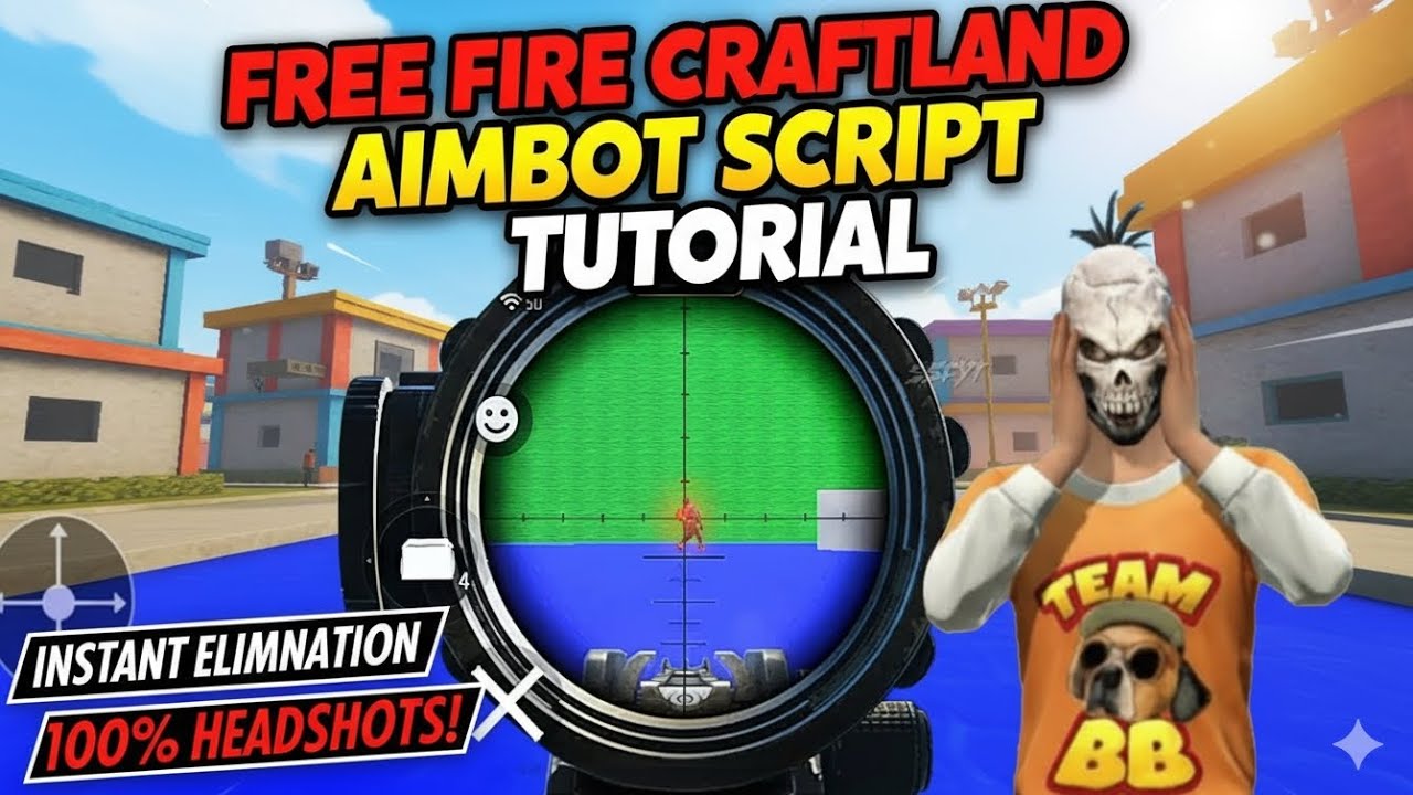 Make Aimbot 📃🔫 Script In Free Fire Craftland SSFYT 