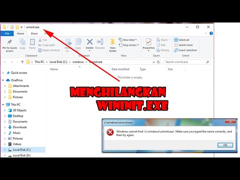 Cara Menghilangkan Wininit.exe saat Start Up di Windows 7 dan 10