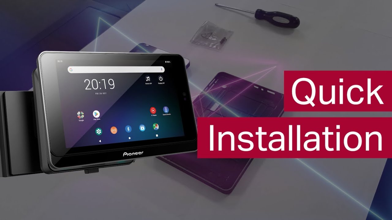 Pioneer SPH-T20BT and SDA-835TAB - Quick Installation