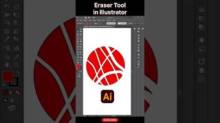 Eraser Tool in Illustrator😲#illustratortools#illustratortutorial#illustratorshorts#illustrator