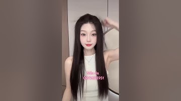 Tóc giả nguyên đầu siêu da 6D. Nhẹ thoáng và tự nhiên #tocgiasieudadau #tocdai #lamdep