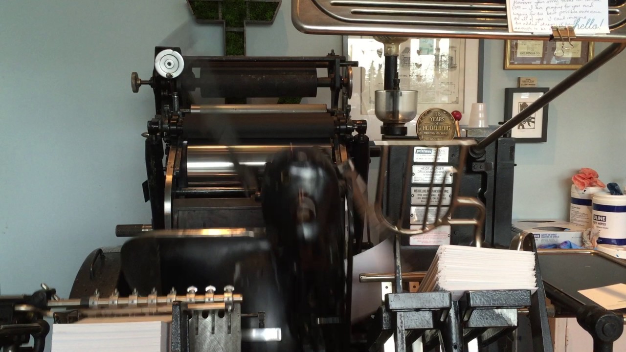 Die Cutting on our Heidelberg Windmill YouTube