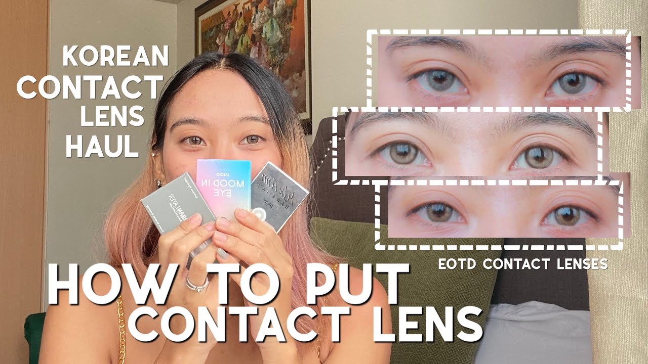 EOTD CONTACT LENS TRY ON HAUL Best natural colored contact lens for