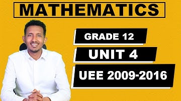 UEE (2009–2016) Grade 12 Math Unit 4: Introduction to Linear Programming