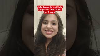 M.Sc Economics &amp; Data Analytics at Central University of Andhra Pradesh | CUET PG ECONOMICS ENTRANCE